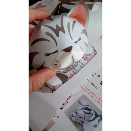 KUMON: 3D поделки из бумаги. Кошка и собака фото 8