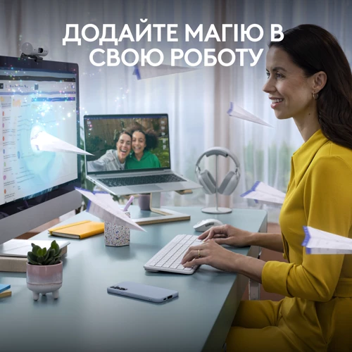 Комплект беспроводной Logitech Signature Slim Combo MK950 Off White (920-012491): Назначение Для ПК