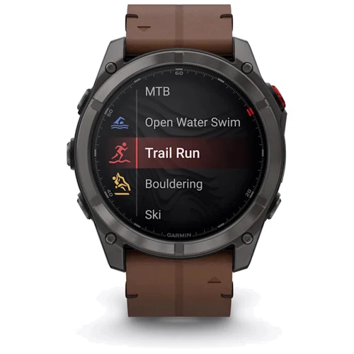 Смарт-часы Garmin Fenix 8 Pro AMOLED 51mm Sapphire Carbon Grey DLC Titanium with Chestnut Leather Band (010-03199-40)