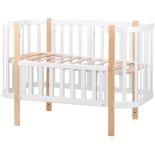 Ліжко Babyroom Місяць 120x60 набір 80x60 білий/натуральний (680871)