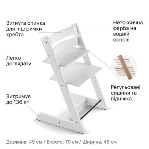 Стульчик Stokke Tripp Trapp Whitewash (100105)