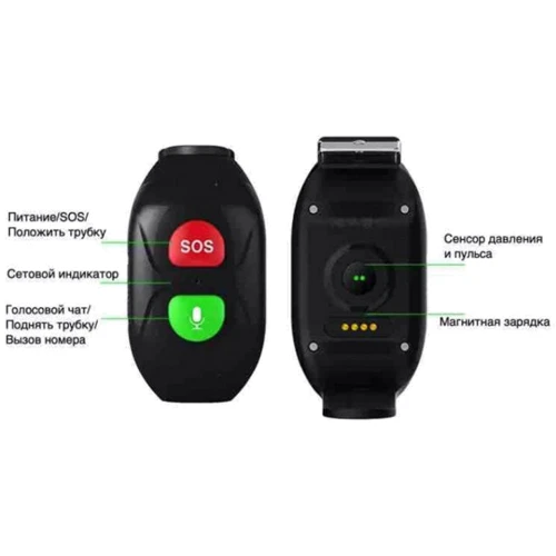 Смарт-часы GoGPS М03 Black-Red (M03BKRD): Тип гаджета Взрослые смарт часы