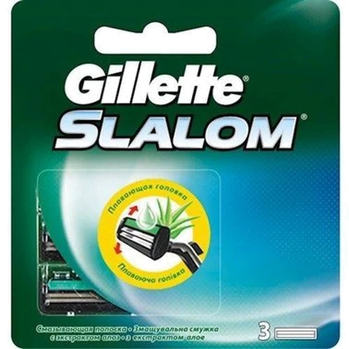 Gillette Slalom Plus Змінні касети для гоління 3 шт.