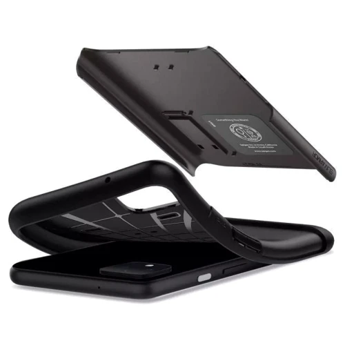 Чехол для телефонов Spigen Slim Armor Gunmetal (F26CS27535) for Google Pixel 4: Материал поликарбонат и термополиуретан