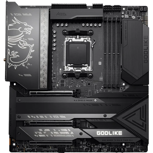 MSI MEG X670E GODLIKE: Роз'єми на платі USB 3.2 Gen 2, SATA 3.0, USB Type-C, USB 3.2 Gen 1, USB 2.0