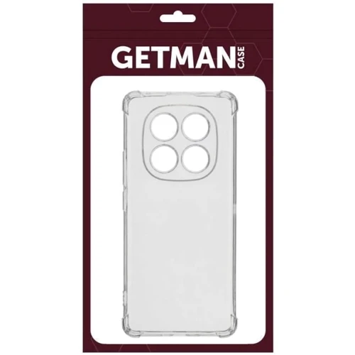 Чехол для телефонов TPU Case GETMAN Ease logo Full Camera Transparent for Xiaomi Redmi Note 14 Pro 4G: Материал TPU (термополиуретан)