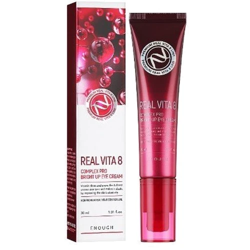 Enough Premium Real Vita 8 Complex Pro Bright Up Eye Cream Крем із вітамінами для шкіри навколо очей 30 ml: Призначення Увлажнение, Осветление, Восстановление