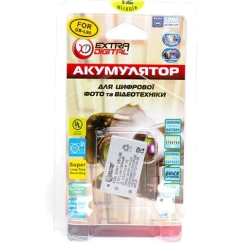 Аккумулятор ExtraDigital Sanyo DB-L90 фото 3