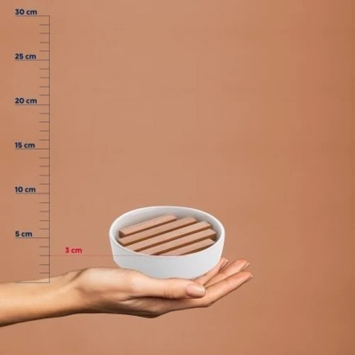 Мыльница KELA Natura белый 11.5х3 см (18585)