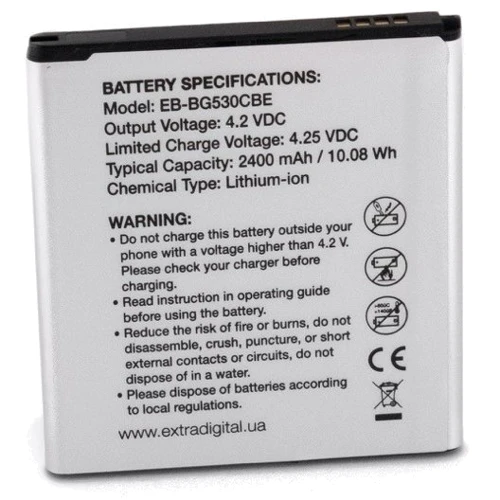 Аккумулятор ExtraDigital 2400mAh (BMS6408) for Samsung J500 Galaxy J5: Производитель ExtraDigital