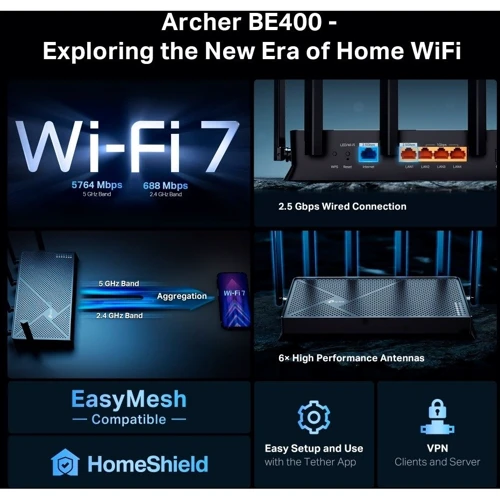 Маршрутизатор Wi-Fi TP-Link Archer BE400