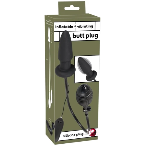 Анальная пробка You2Toys - Inflatable + Vibrating Butt Plug