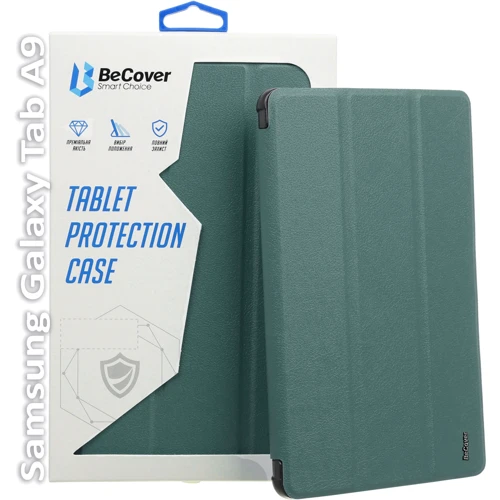 Аксесуар для планшетних ПК BeCover Smart Case Dark Green для Samsung X115 Galaxy Tab A9 (709907)