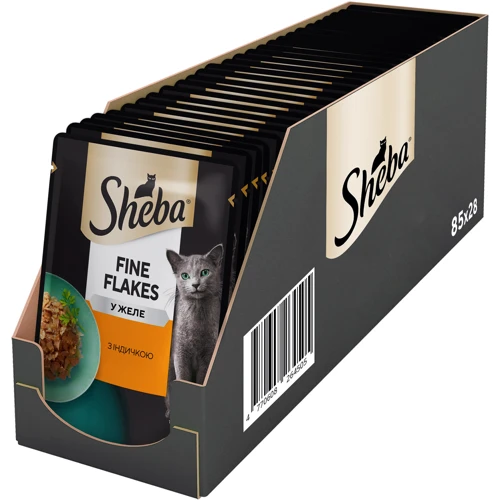 Влажный корм для котов Sheba Delikatesse in Gelee с индюшкой в желе 28х85 г (3065890104440) фото 8