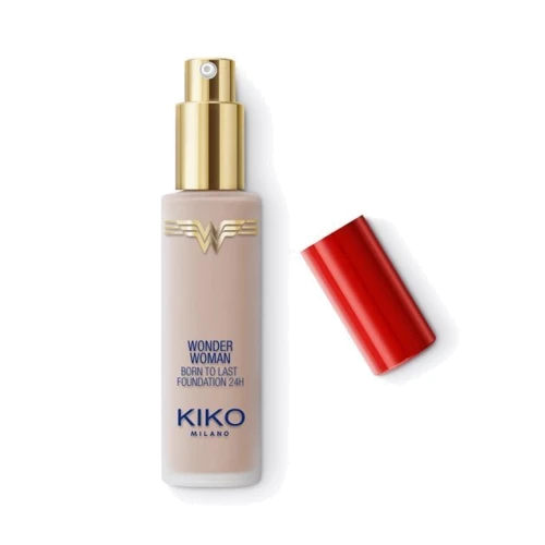 Kiko Wonder Woman Born To Last Foundation 24h № 04 Honey Тональная основа для лица 28 ml: Вид Тональные средства