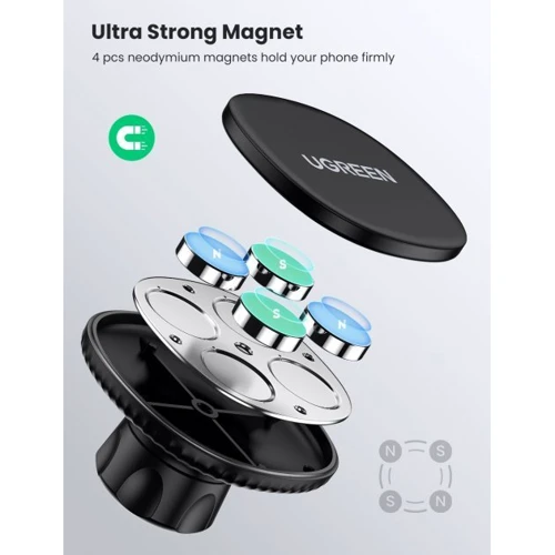 Тримач Ugreen Car Holder LP292 Magnetic Black (80785)