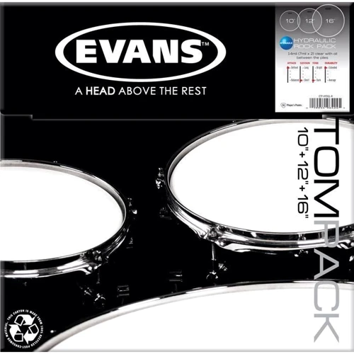 Набір пластиків EVANS ETPHYDGL-R HYDRAULIC CLEAR ROCK: Тип Робочий
