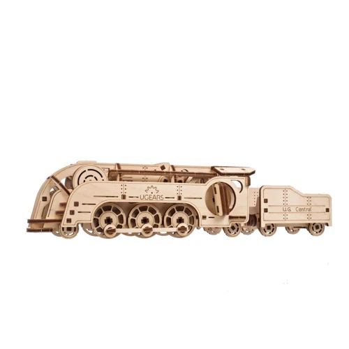 Механічний 3D пазл UGEARS Мінілокомотив (New Model) (70228): Вид военная, воздушная техника, корабли, поезда