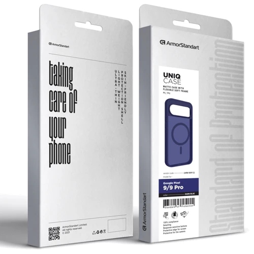 Чехол для телефонов ArmorStandart Uniq Case Magsafe Dark Blue for Google Pixel 9 / 9 Pro (ARM80912): Тип накладка на заднюю часть