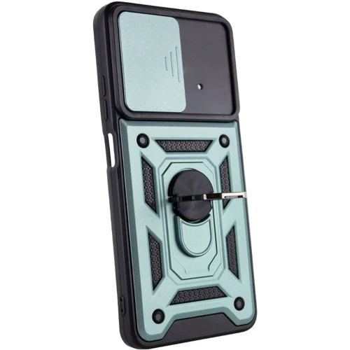 Чохол для телефона Mobile Case Camshield Serge Ring Green для Xiaomi Poco X4 Pro 5G: Матеріал TPU (Термополиуретан) і полікарбонат