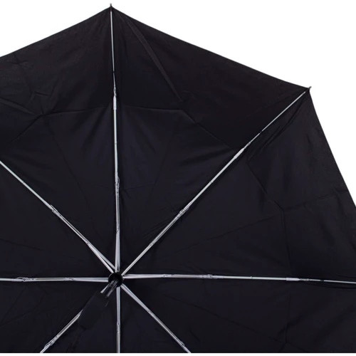 Парасолька чоловічий автомат Fulton чорний (FULG819-Black): Фасон Складаний (3 додавання)