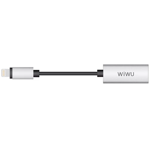 Адаптер WIWU Adapter LTO2 Lightning to 2xLightning 0.13m Gray (6957815505814): Інтерфейс підключення Lightning