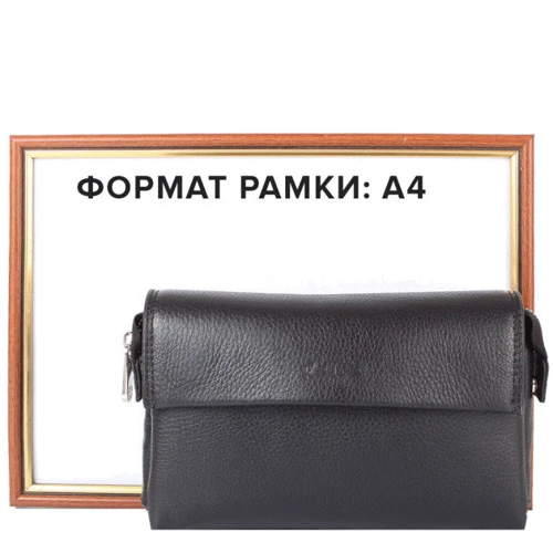 Мужская борсетка Karya черная (SHI0791-45) фото 9