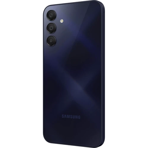 Смартфон Samsung Galaxy A15 4/128GB Blue Black A155F (UA UCRF): Камера Тройная 50 Мп (f/1.8) + 5 Мп (f/2.2) + 2 Мп (f/2.4) / LED вспышка / HDR / Фронтальная 13 Мп (f/2.0)