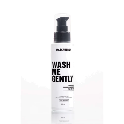 Mr.SCRUBBER Гидрофильное масло для умывания и снятия макияжа WASH ME GENTLY для сухой кожи 100 ml