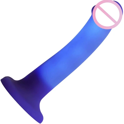 Дилдо, що світиться Strap-On-Me Glow-LED Dildo Purple - M: Призначення Вагінальні