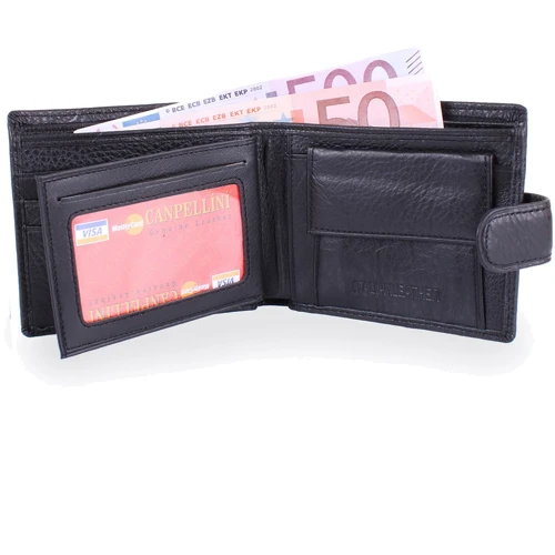 Мужское портмоне ST Leather Accessories черное (NST104-black) фото 8