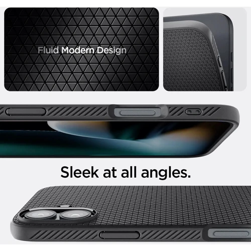 Чехол для iPhone Spigen Liquid Air Matte Black (ACS08194) for iPhone 16 фото 13