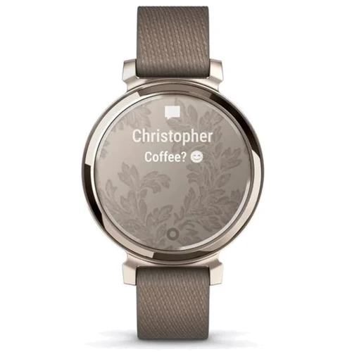 Смарт-часы Garmin Lily 2 Classic Cream Gold with Coffee Fabric Band (010-02839-14): Материал корпуса алюминий