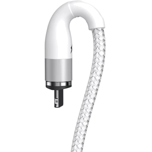 Кабель Baseus USB Cable to Lightning Zinc Magnetic Safe Fast 2.4A 1m White (CALXC-K02) фото 3