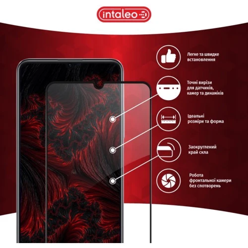 Аксессуар для смартфона Intaleo Tempered Glass Full Glue Black for Xiaomi Redmi A2+: Тип защитное стекло