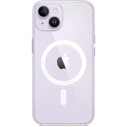Чехол для iPhone Apple for iPhone 14 Clear Case with MagSafe (MPU13): Материалы поликарбонат и полиуретан