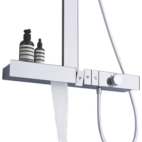Душевая система Lefton Thermostatic Shower System with Rainfall Showerhead & Digital Temperature Display-RSS2301 Chrome фото 11