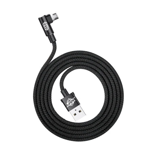 Кабель Baseus USB Cable to microUSB MVP Elbow 1.5A 2m Black (CAMMVP-B01) фото 4