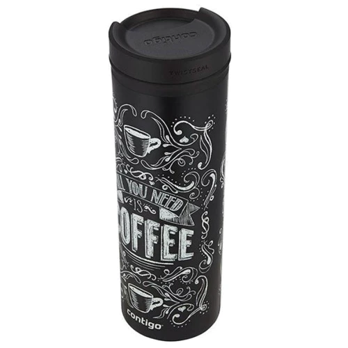 Термокухоль Contigo TwistSeal Eclipse 591 мл Black Coffee (2002764): Об'єм, мл 591