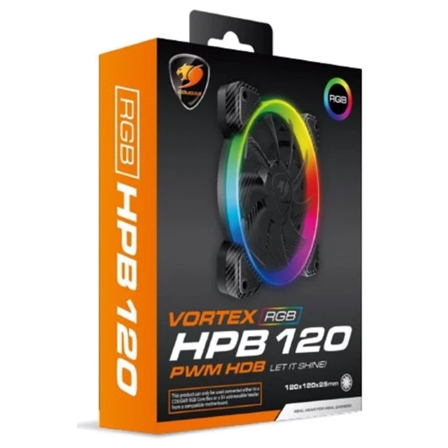 Кулер Cougar HPB 120 RGB: Регулировка оборотов широтно-импульсная модуляция (PWM)