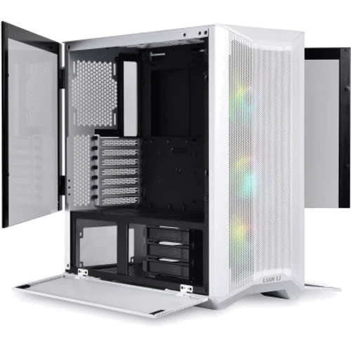 Корпус Lian Li LANCOOL II Mesh ARGB White (G99.LAN2MRS.50): Матеріал передній панелі сталь