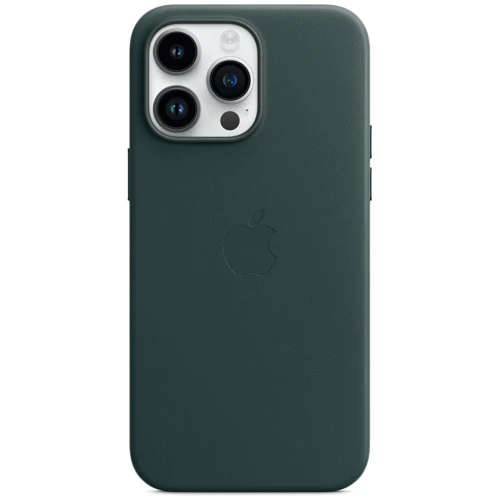 Чохол для iPhone Apple for iPhone 14 Pro Max Leather Case with MagSafe Forest Green (MPPN3) : Матеріали кожа