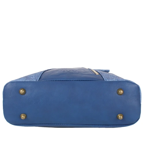 Жіноча сумка-мішок Laskara синя (LK10197-denim-blue): Тип ручки Зі знімним ременем, Плечовий ремінь, Довга ручка
