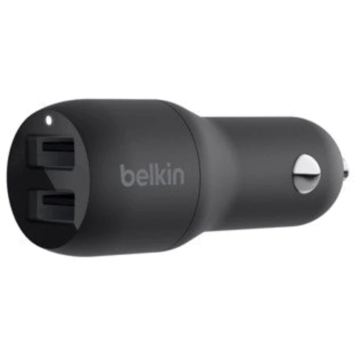 Зарядное устройство Belkin USB Car Charger 2xUSB 24W Black (CCB001BTBK)