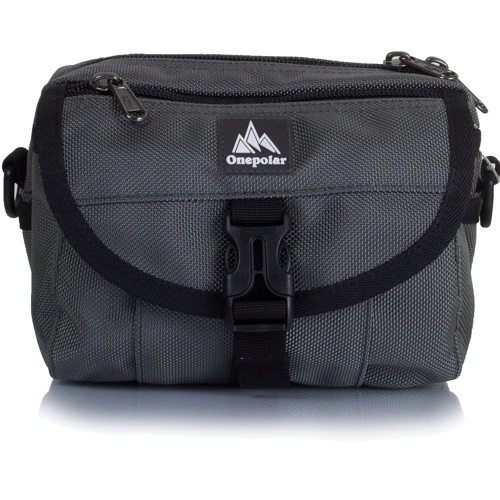 Мужская сумка через плечо Onepolar серая (W3172-grey)