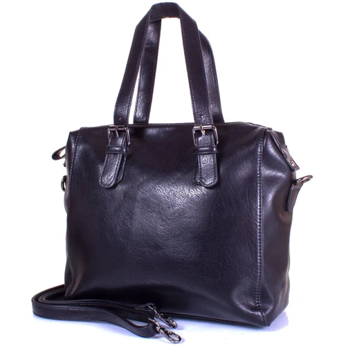 Женская сумка тоут Amelie Galanti черная (A976048-black): Материал Искусственная кожа
