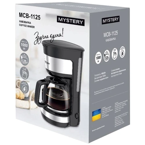 Кофеварка Mystery MCB-1125: Давление, бар 15