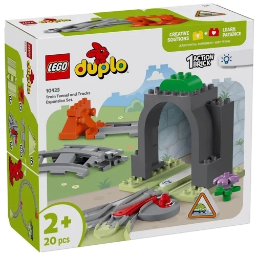 Конструктор LEGO DUPLO Дополнительный набор Железнодорожный тоннель и колеи 20 деталей (10425)