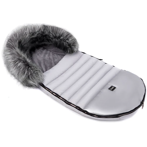 Зимний конверт Bair Polar premium серый - серебро кожа (623475)