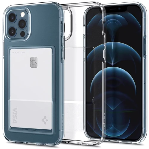 Чохол для iPhone Spigen Crystal Slot Crystal Clear (ACS02576) ffor iPhone 12 / iPhone 12 Pro